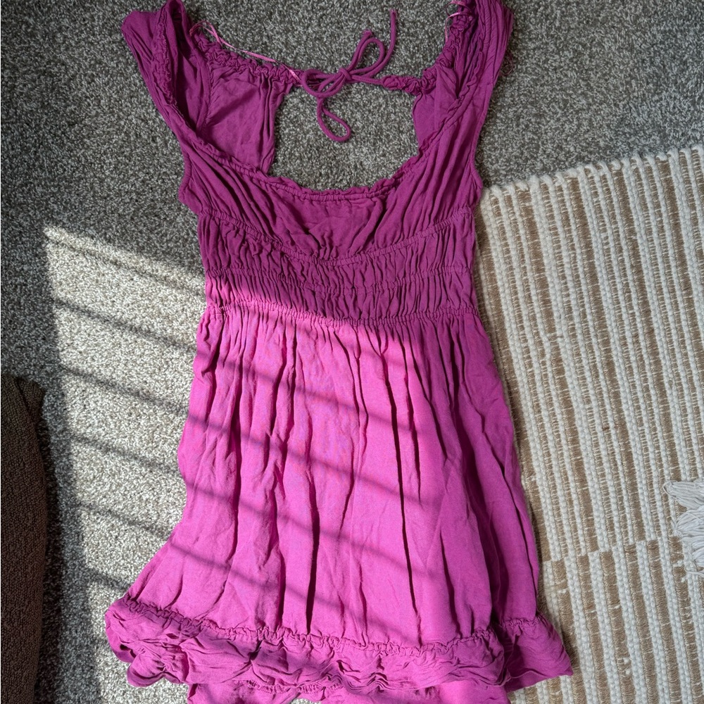 Anthropologie Pink Sleeveless Dress
